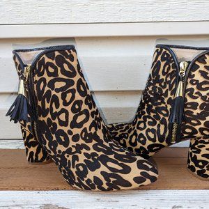 Louise et Cie Leopard Bootie Women's Size 10M
